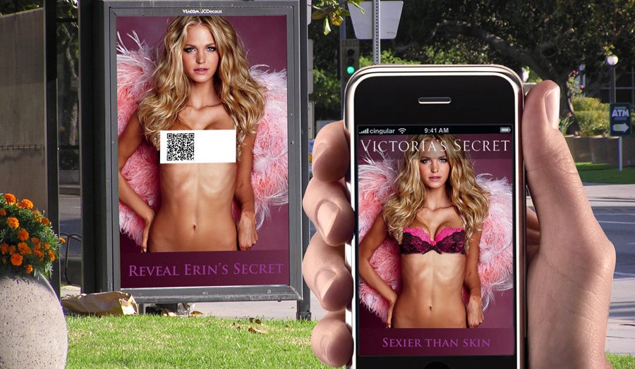 QR-коды для «Victoria's Secret» Пример использования QR-кодов «Victoria's Secret»
