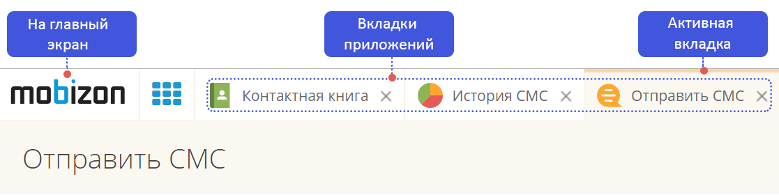 Басқару панеліндегі қосымшалар қойындылары